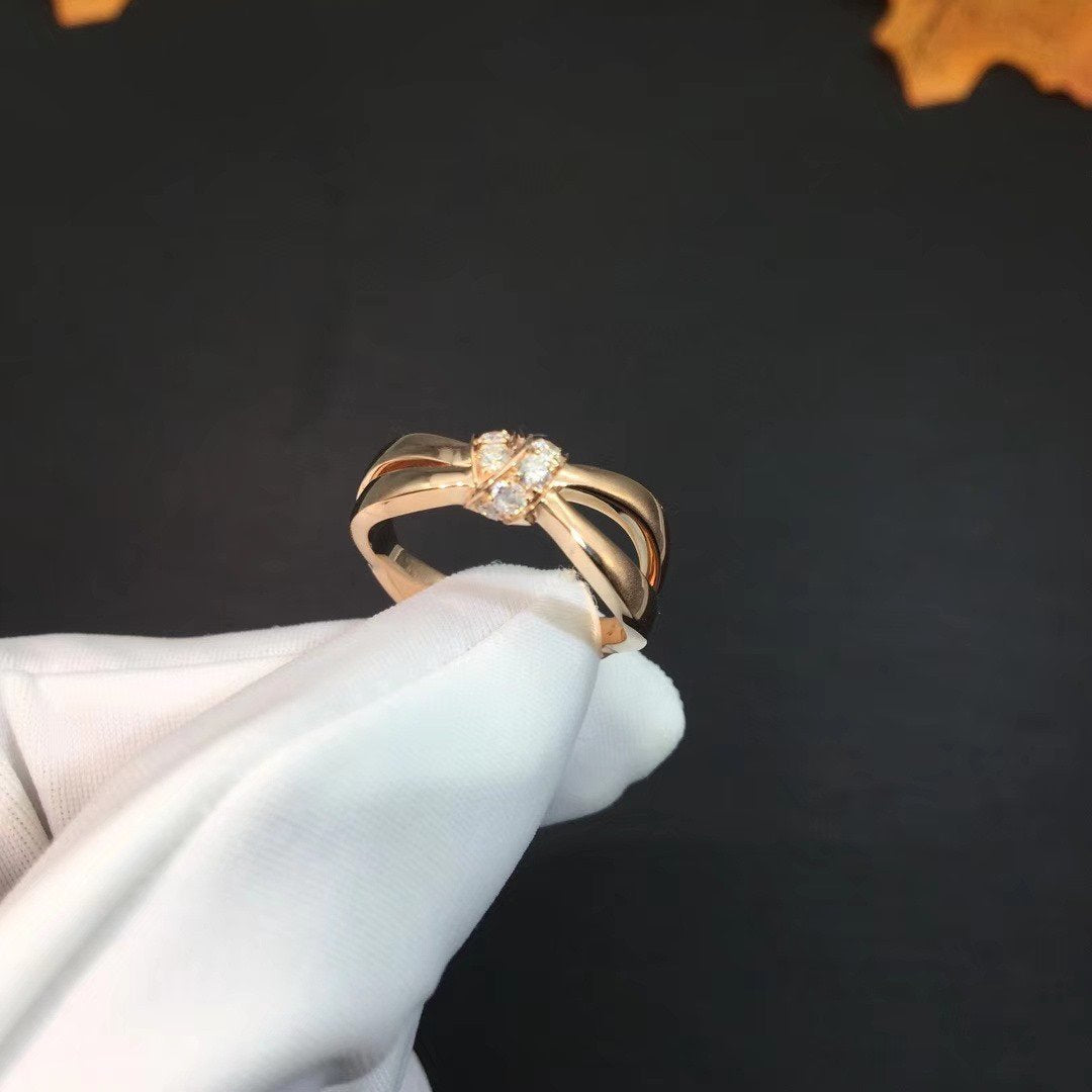 [⭐Shinejoy]LIENS RING PINK GOLD DIAMOND