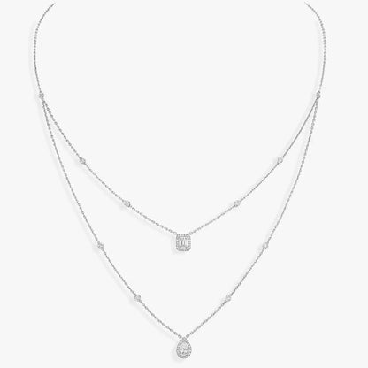 [⭐Shinejoy]Diamond Necklace My Twin 2 Rows