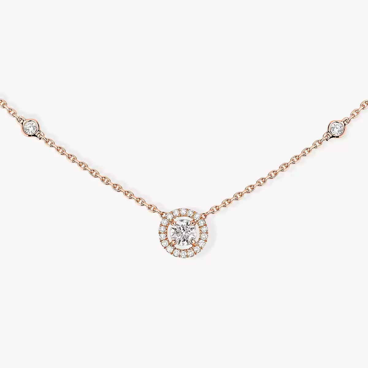 [⭐Shinejoy]Diamond Necklace 0,20ct Brilliant Shape Joy