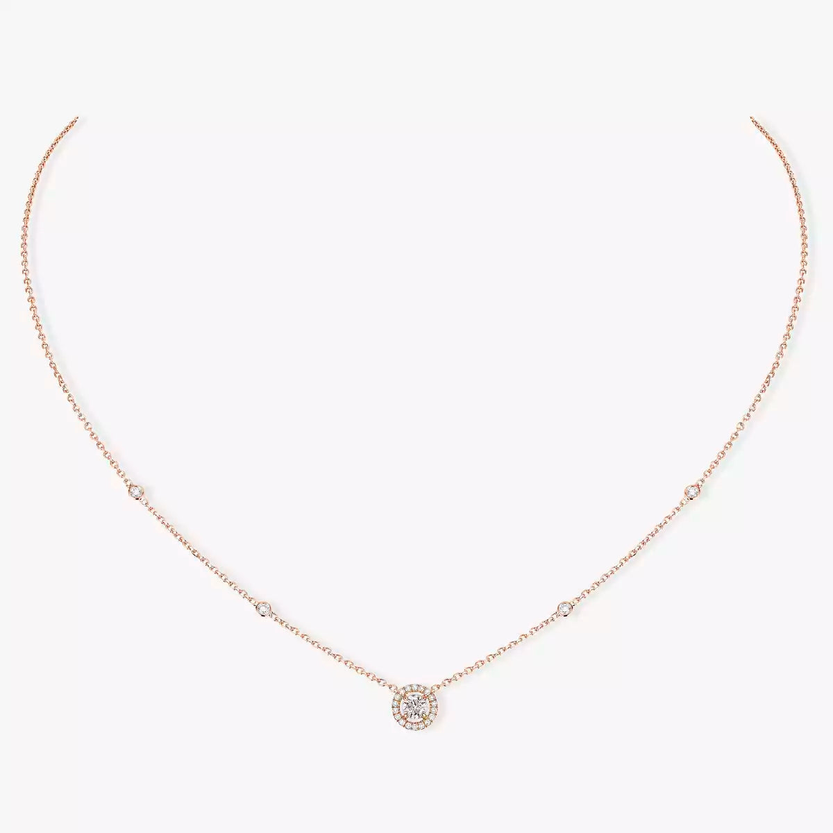 [⭐Shinejoy]Diamond Necklace 0,20ct Brilliant Shape Joy