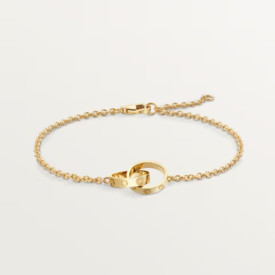 [⭐Shinejoy]LOVE BRACELET DOUBLE RING