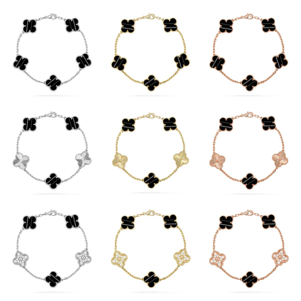 [⭐Shinejoy] CLOVER 5 MOTIF PULSAR STONE BRACELET COLLECTION