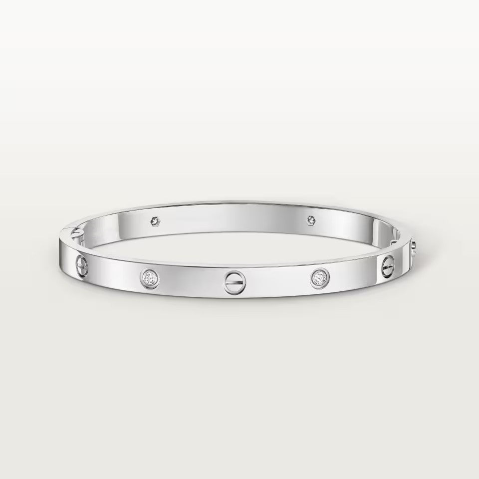 [⭐Shinejoy]LOVE BRACELET 4.8MM 4 DIAMONDS