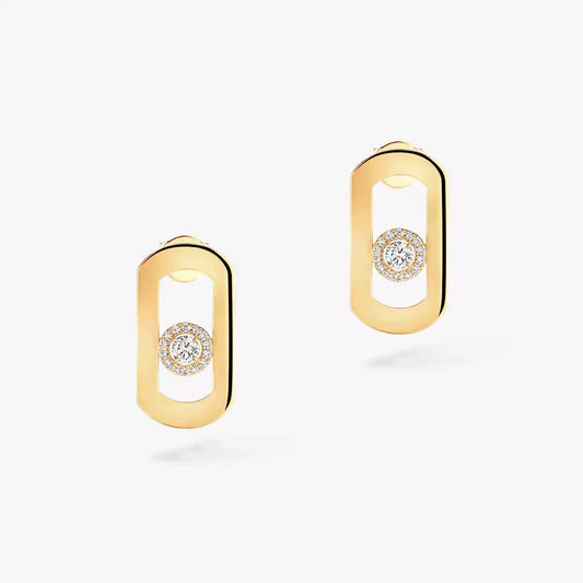 [⭐Shinejoy]So Move Diamond Earrings in Yellow Gold