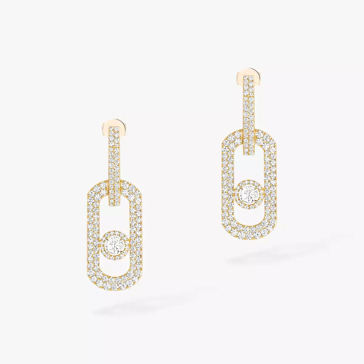 [⭐Shinejoy]So Move XL Pave_-Set Diamond Pendant Earrings