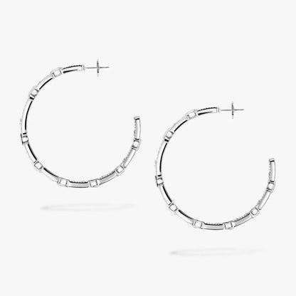 [[⭐Shinejoy]Move Link Diamond Hoop Earrings