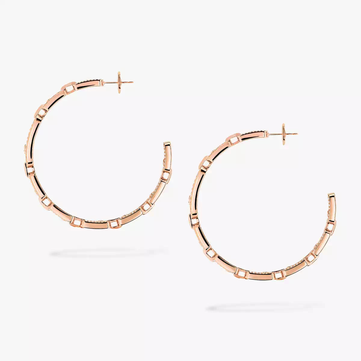 [[⭐Shinejoy]Move Link Diamond Hoop Earrings