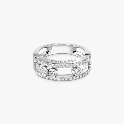 [⭐Shinejoy] Move Gold Diamond Pave_ Ring