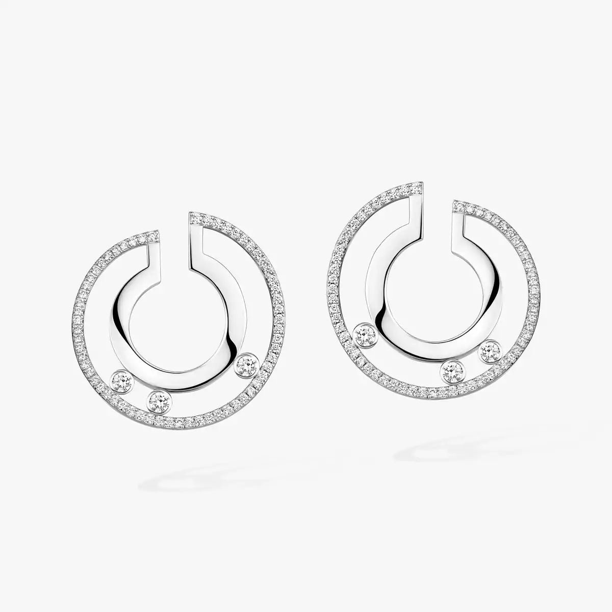 [⭐Shinejoy]Move Romane Small Diamond Hoop Earrings