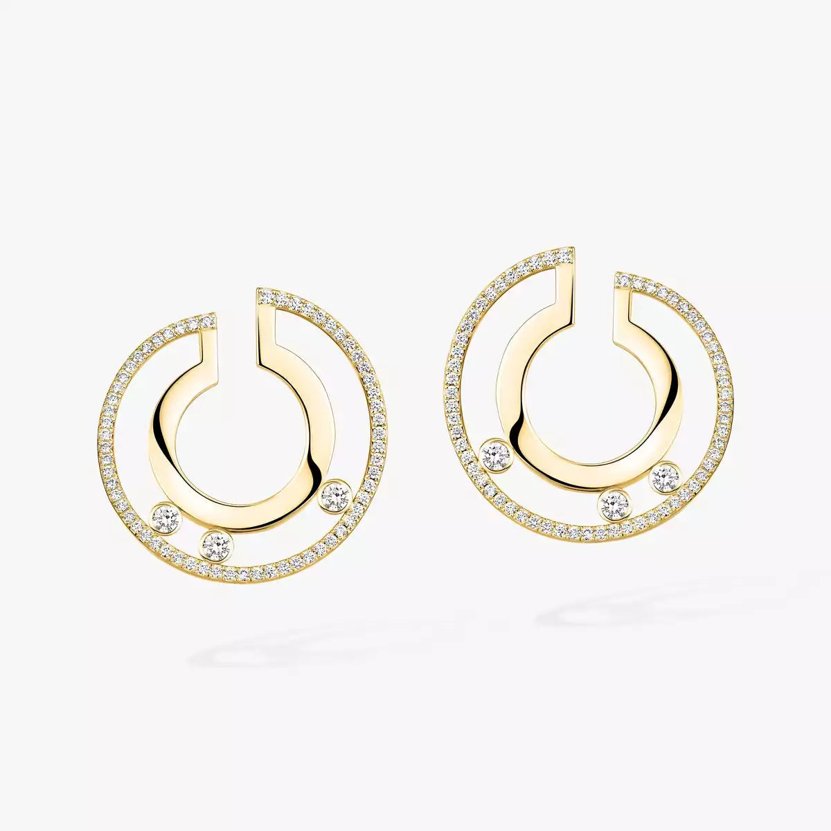 [⭐Shinejoy]Move Romane Small Diamond Hoop Earrings