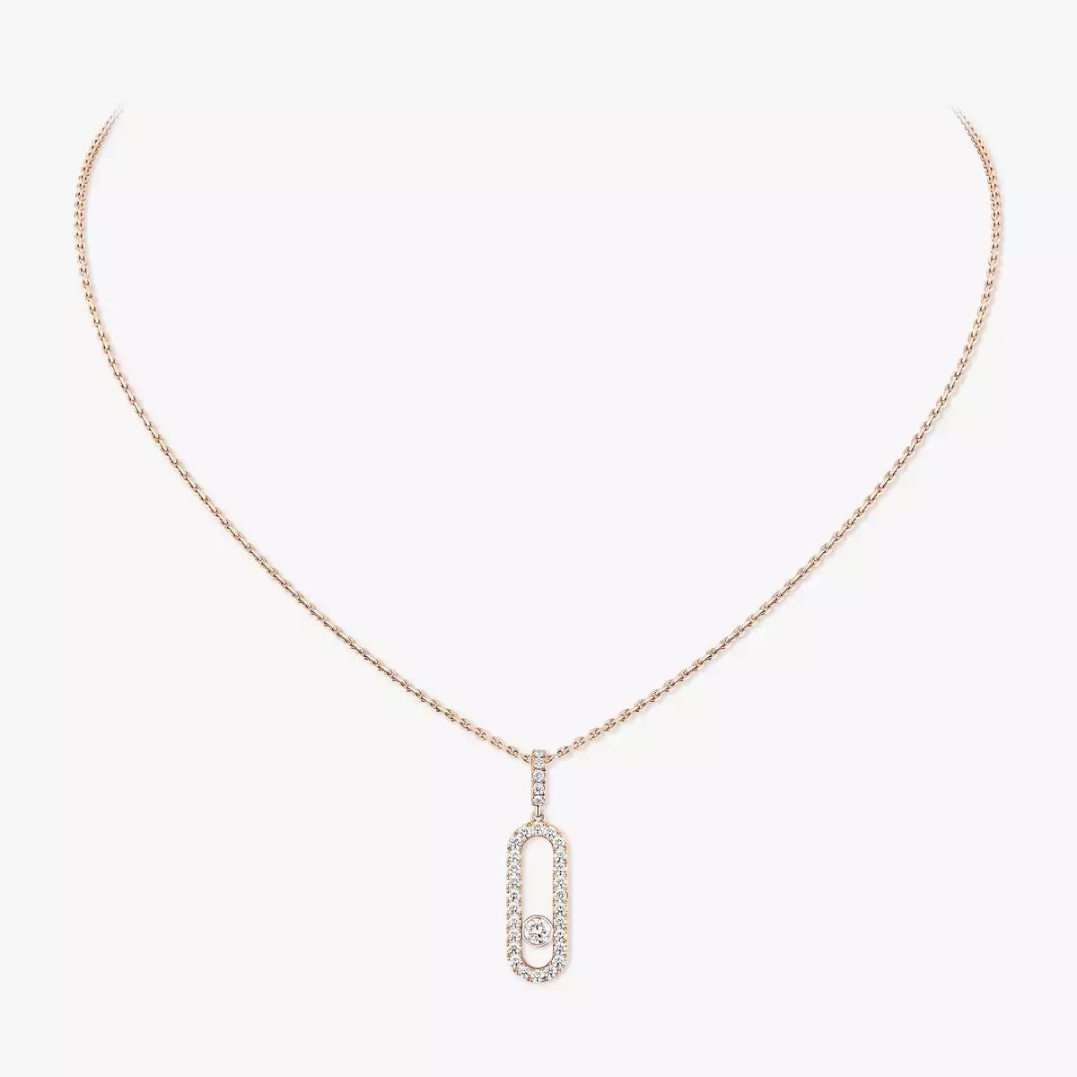 [⭐Shinejoy]Move Uno Diamond Necklace in Rose Gold
