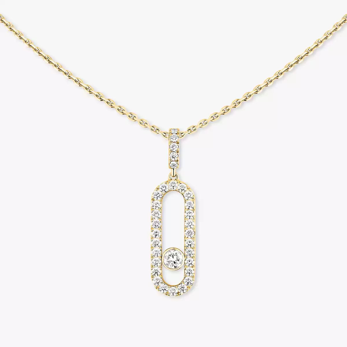 [⭐Shinejoy]Move Uno Diamond Necklace in Rose Gold
