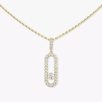 [⭐Shinejoy]Move Uno Diamond Necklace in Rose Gold