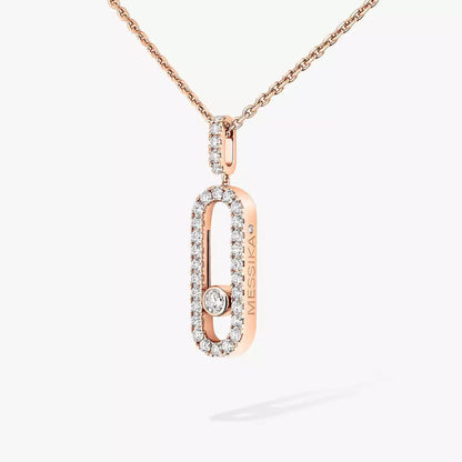 [⭐Shinejoy]Move Uno Diamond Necklace in Rose Gold