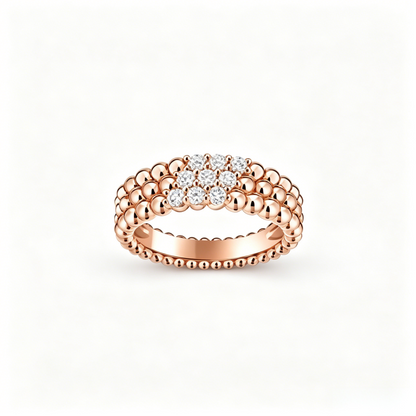 [⭐Shinejoy] THREE-ROW DIAMOND RING