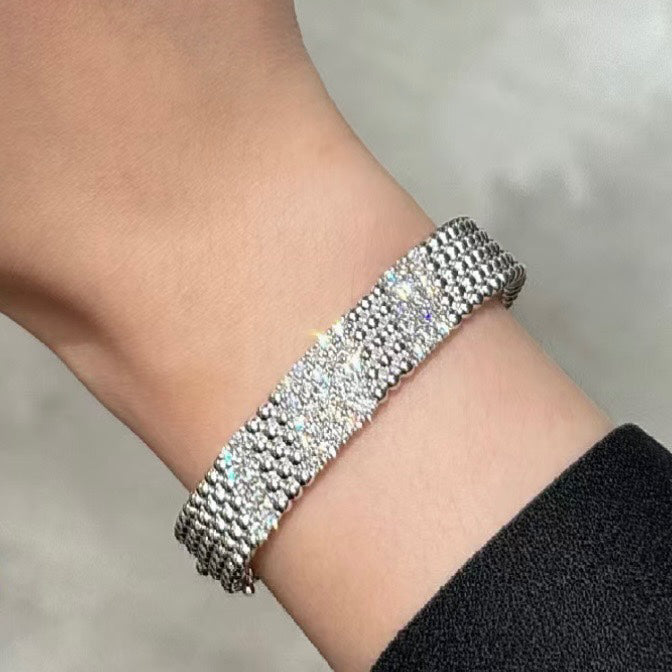 [⭐Shinejoy]  FIVE-ROW DIAMOND BRACELET