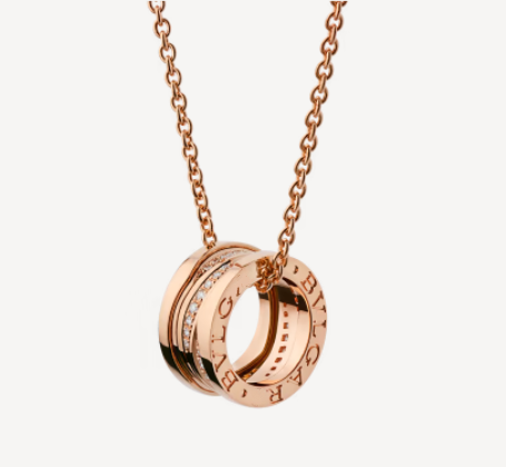[⭐Shinejoy]ZERO 1 PINK GOLD DIAMOND NECKLACE