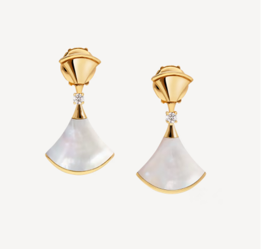 [⭐Shinejoy]DREAM MOP 1 DIAMOND EARRINGS