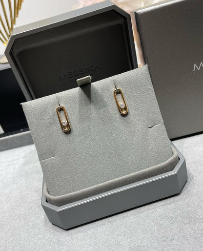 [⭐Shinejoy]MOVE UNO SMALL 1 DIAMOND EARRINGS