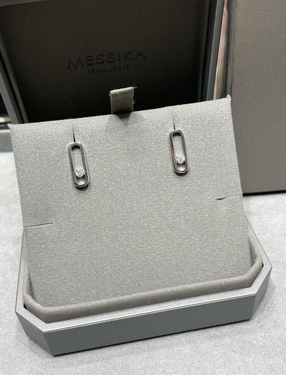 [⭐Shinejoy]MOVE UNO SMALL 1 DIAMOND EARRINGS