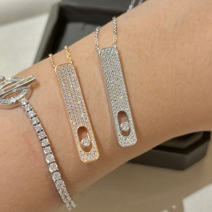 [⭐Shinejoy]MY FIRST DIAMOND PAVED NECKLACE