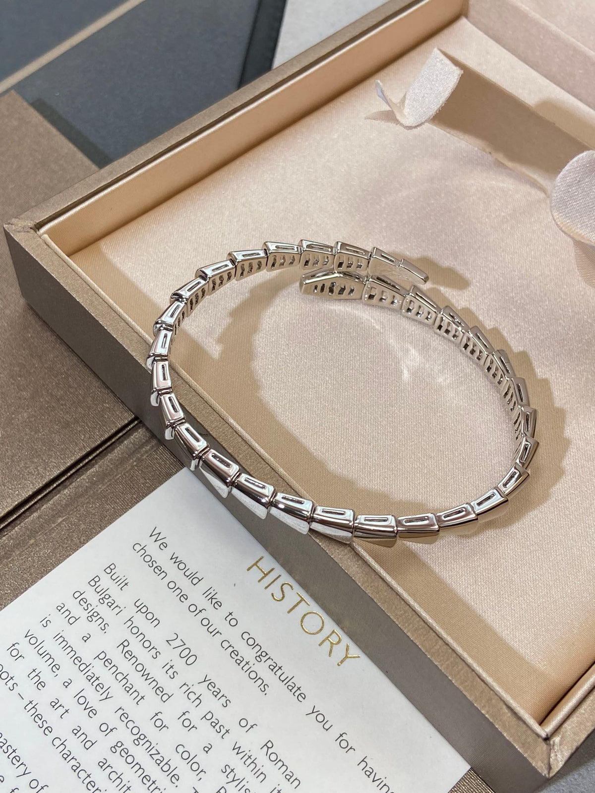 [⭐Shinejoy]SERPENTI VIPER SILVER BRACELET