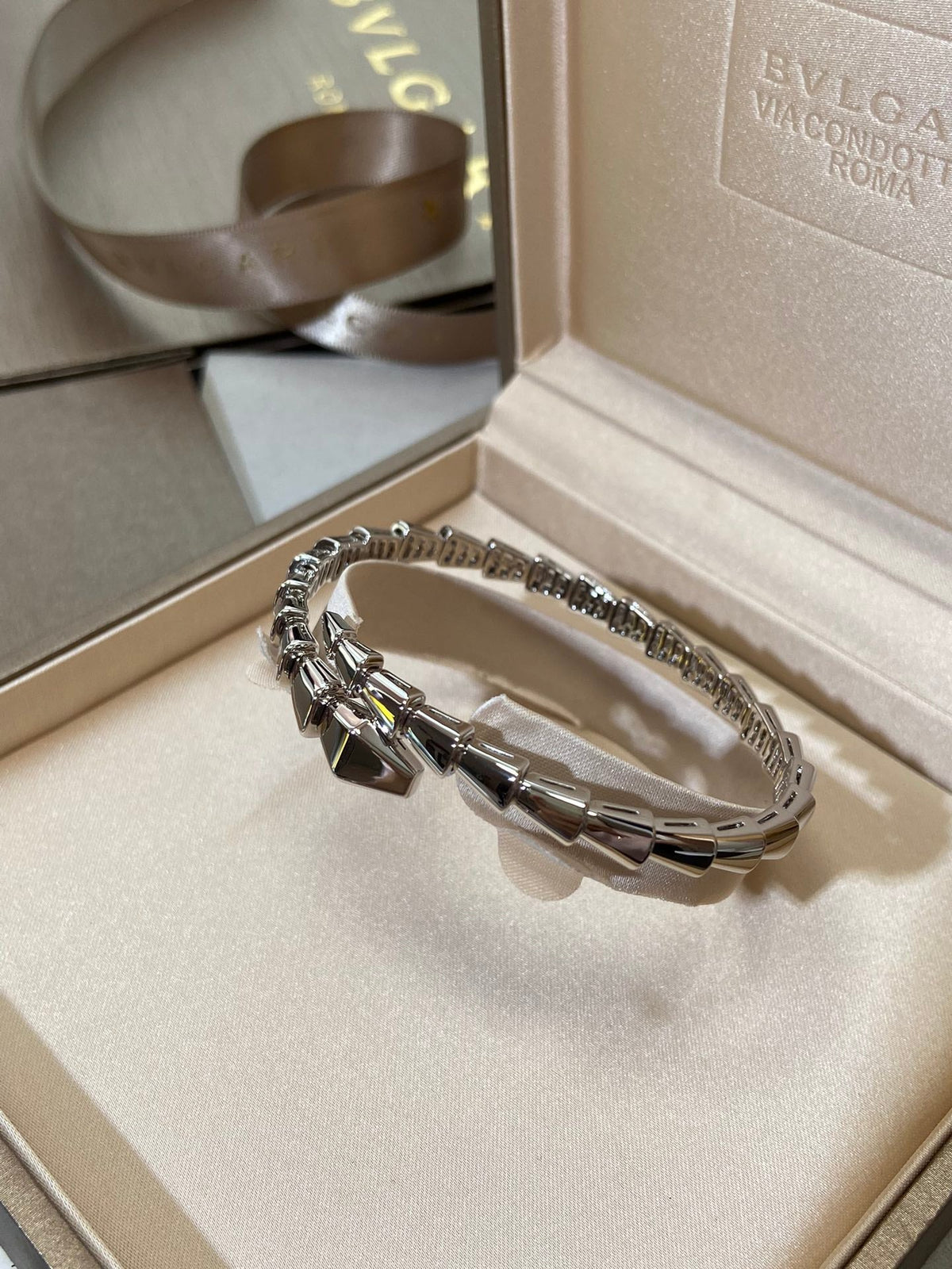 [⭐Shinejoy]SERPENTI VIPER SILVER BRACELET