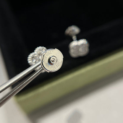 [Shinejoy]CLOVER MINI DIAMOND STUD EARRINGS